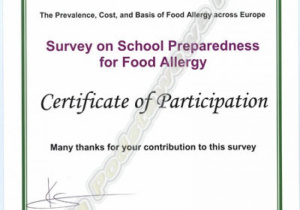 Survey on School Preparedness for Food Allergy
