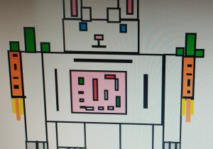 Obrazek rzedstawiający królika robota.