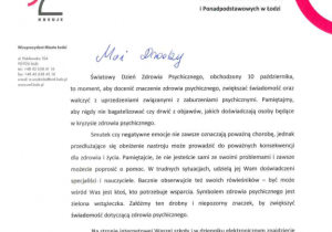 List od Pani Wiceprezydent