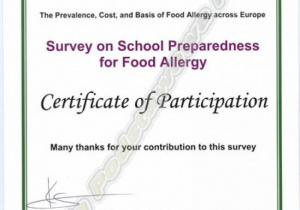Survey on School Preparedness for Food Allergy